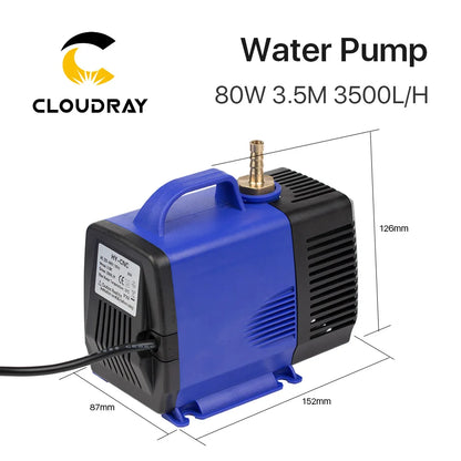 Submersible Water Pump 80W 3.5M 3500L/H IPX8 220V for CO2 Laser Engraving Cutting Machine [PUM]