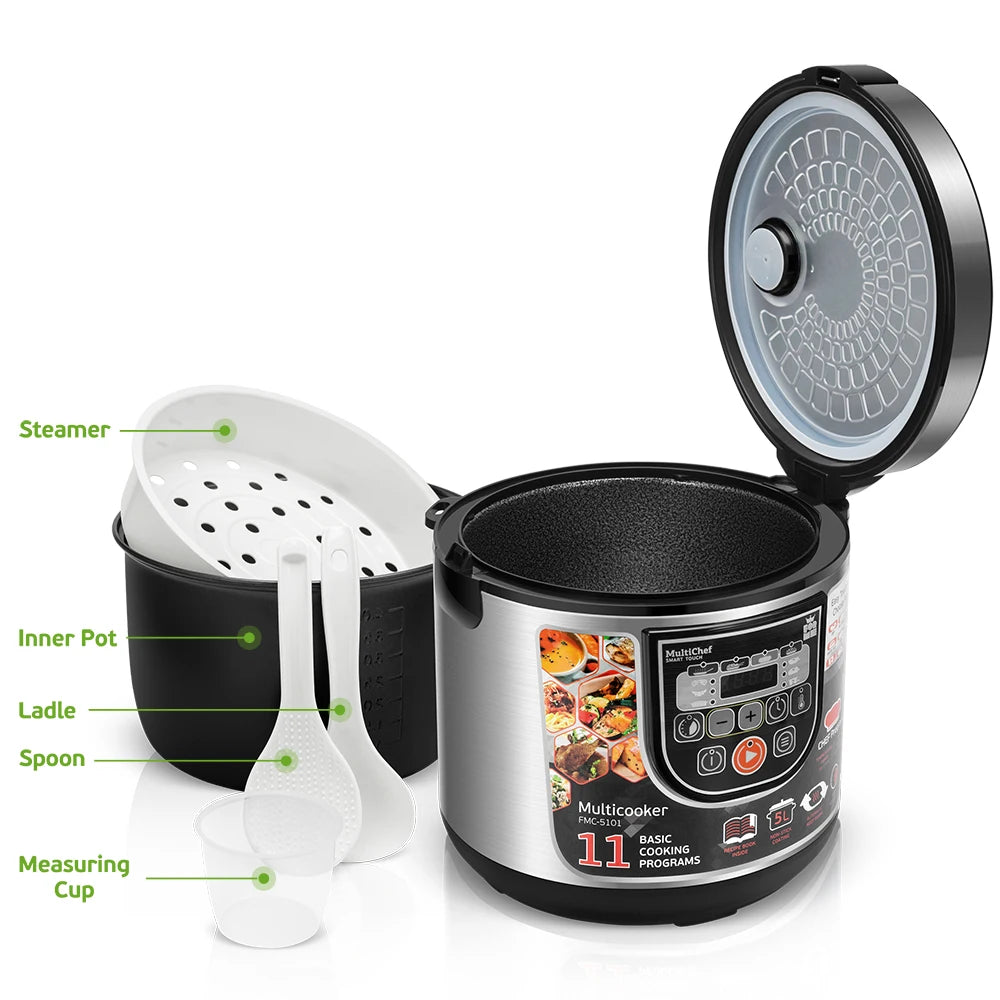 Multicooker Rice Cooker 11 in 1 DIY Functions Soup Stew Porridge 5L Electric Rice Cooker Cooking Pot Food Steamer ForMe [HAP]