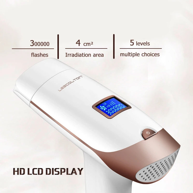 Lescolton 3in1 700000 Pulsed IPL Laser Hair Removal Device Permanent Hair Removal IPL Laser Epilator Armpit Hair Removal Machine [HAP]