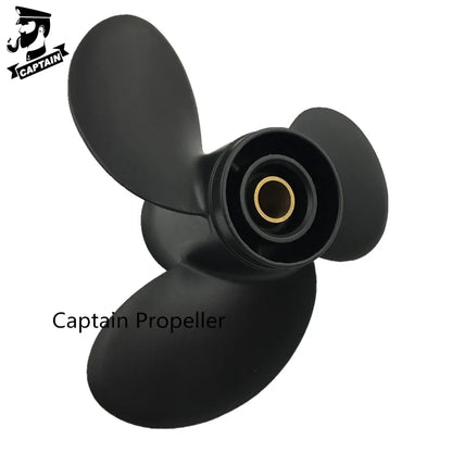 Captain Propeller 9.25x9 48-897750A11 Black Max Fit Mercury Tohatsu Marine Outboard Engine 9.9HP 15HP 20HP 14 Tooth Spline RH [MRN]