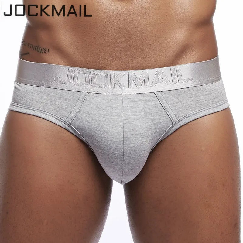 JOCKMAIL Men Briefs Underwear Men's Sexy Breathable Underpants Modal Comfortable Mens Underwear Shorts Cueca Gay Male Panties [GRM] [UND]