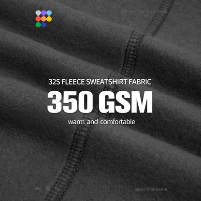 INFLATION Mens Plain Sweatshirts Couple Loose Velvet Fleece Warm Crewneck Pullovers [MEN]