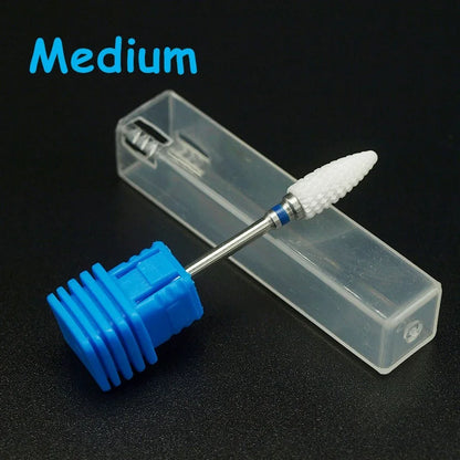 Ceramic Nozzle Nail Art Drill Bit Mill Cutter For Nail Electric Drill Manicure Machine Device Accessory Remove Acrylic polish [BEU]