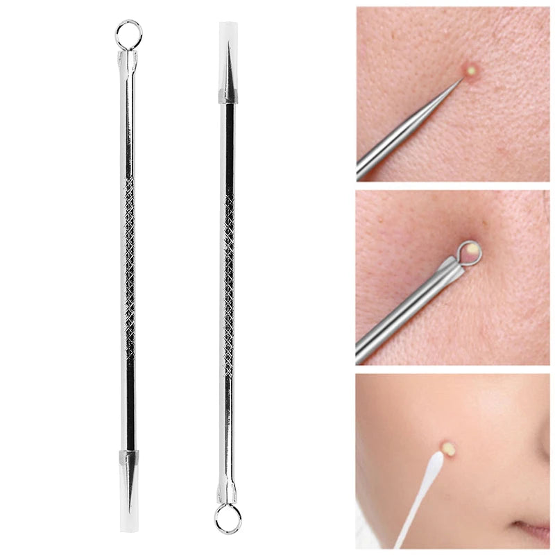 1 Pcs Blackhead Comedone Acne Pimple Blemish Extractor Remover Stainless Steel Needles Remove Tools Face Skin Care Pore Cleaner [SKC]