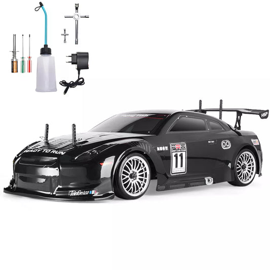 HSP RC Car 4wd 1:10 On Road Racing Two Speed Drift Vehicle Toys 4x4 Nitro Gas Power High Speed Hobby Remote Control Car [TOYS]