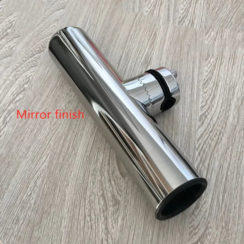 2Pcs Marine Stainless Steel Fishing Tackle Accessory Rotatable Rod Holder for 19-25mm pipes [MRN]