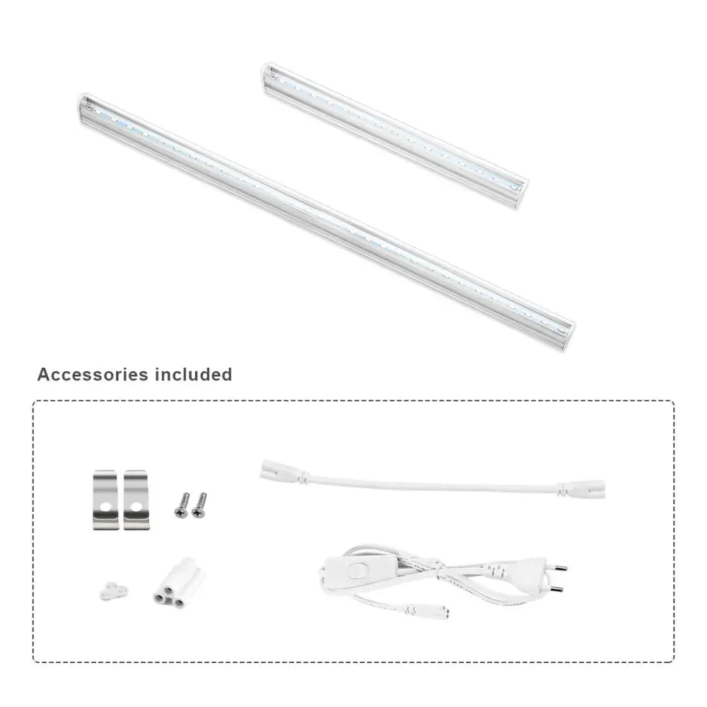 Complete Kit Grow Light LED Full Spectrum Bar T5 Tube Lamp plantas Cultivation lights for plants jardin greenhouse hydroponics [GAR]