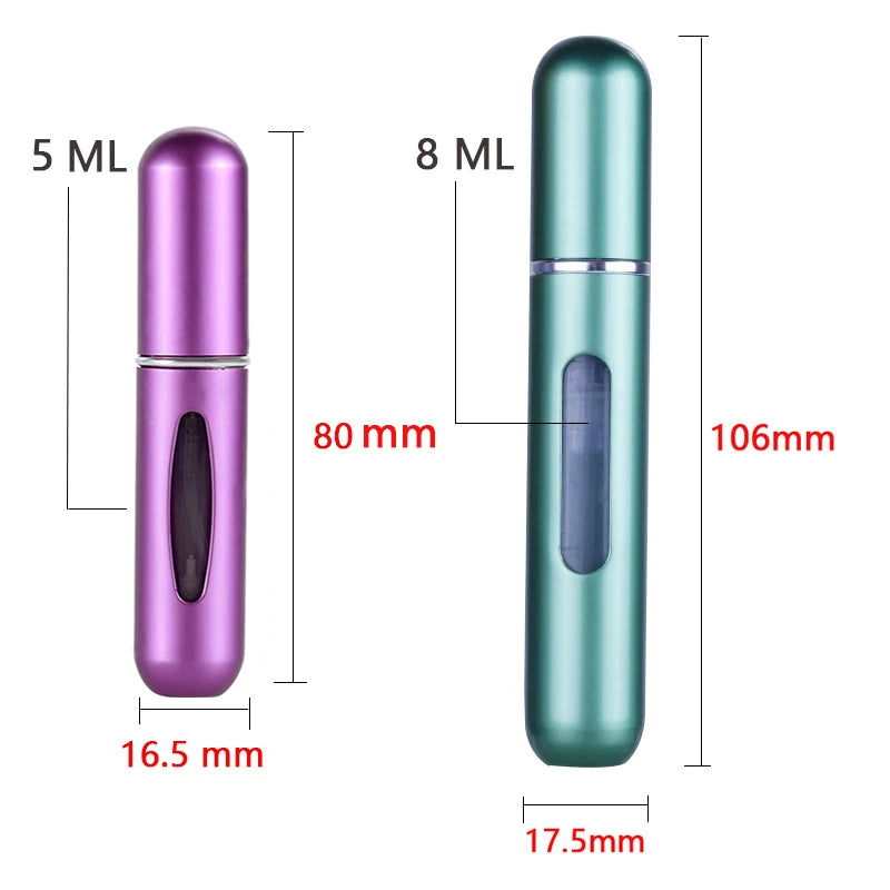 Perfume Bottle Set 8Ml 5Ml Refillable Bottle with Spray Pump Empty Cosmetic Containers Travel Atomizer Bottle Free Shipping [CSM]