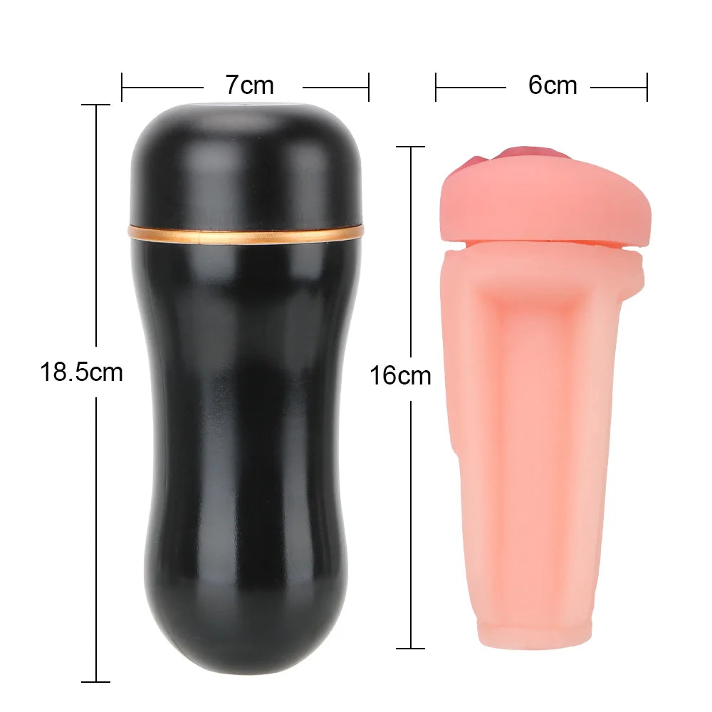 16cm Male Masturbator Vaginal For Men 18 Sexy Toys Penis Pump Glans Sucking Sex Goods Adult Vagina Real Pussy Erotic Products [ADL]