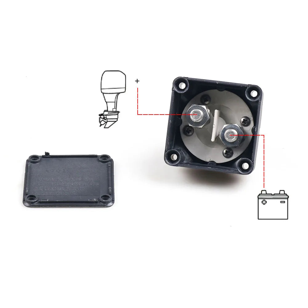 Car Auto 12V-60V 100A-300A RV Marine Boat Battery Selector Isolator Disconnect Rotary Switch Cut [MRN]