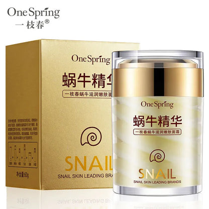 Snail Face Cream + Retinol Eye Massage Roller Serum 2PCS Whitening Face Cream Anti Wrinkles Eye Bags Korean Skin Care Products [SKC]