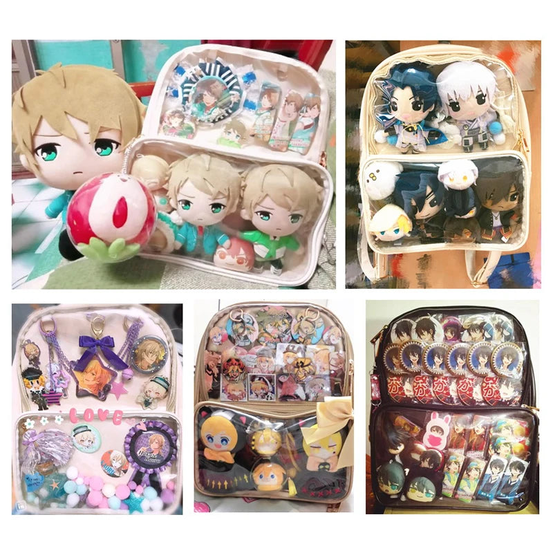 Ita Bag Backpack Clear Transparent Women Diy Bag Ladies Transparent Backpack Teenage Girls Lovely Lolita bag Itabag 7 colors [LOL]