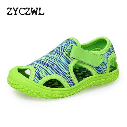 Summer Baby Boys Sandals Children Beach Sandals Soft Bottom Unisex Girls Non-slip Infant Shoes Kids Outdoor Anti-collision Shoes [SHO]