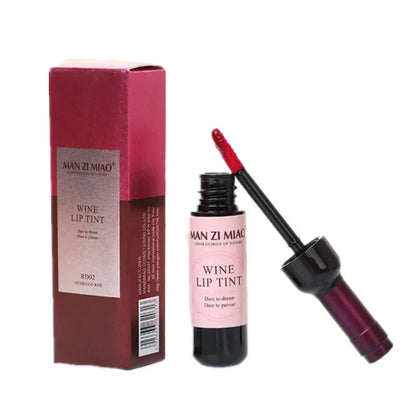 New Arrival Wine Red Korean Style Lip Tint Baby Pink Lip For Women Makeup Liquid Lipstick Lip gloss red lips Cosmetic Hot [CSM]