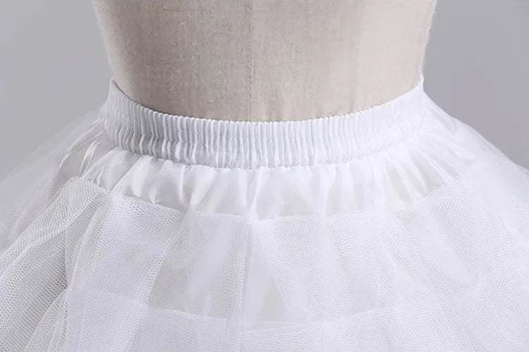 Kids Petticoats for Flower Girls Dresses Little Girls Crinoline 2 Hoop Skirt Petticoat Lolita Skirt Underskirt Vestido De Novia [LOL]