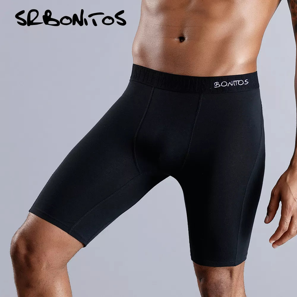 Long Men Boxer Underwear Men Underwear Boxer Shorts Mens Cotton Long Leg Boxers Underpants for Brand Quality Sexy Pouch Panties [GRM] [UND]