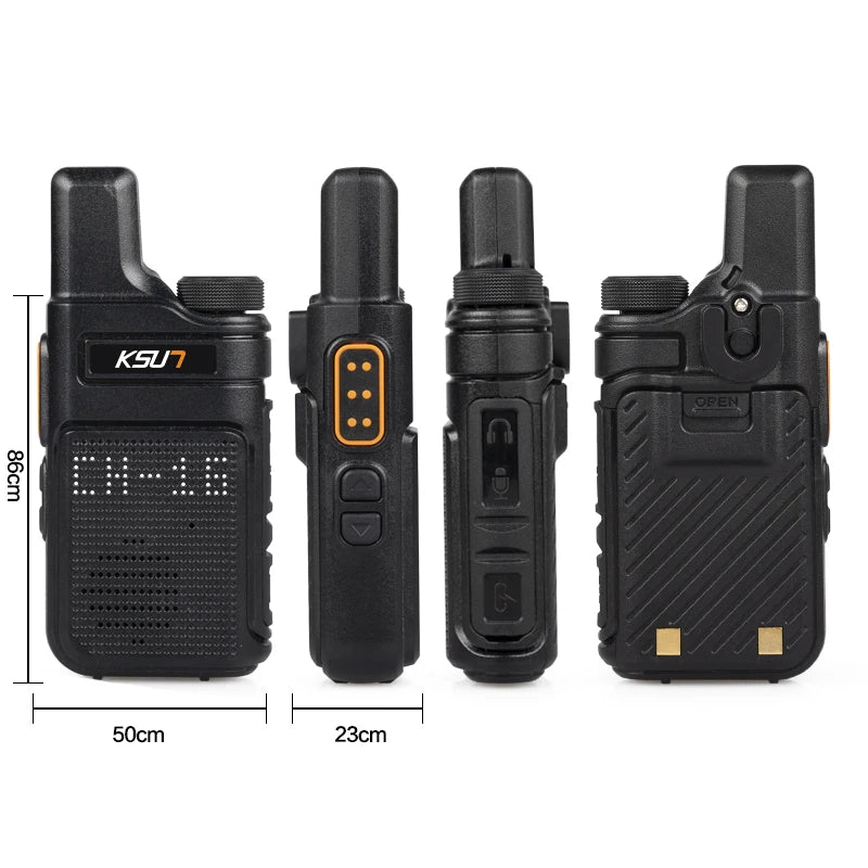 PMR 446 Walkie Talkie Portable Mini Communication Radio Profesional Talkie Walkies Two Way Radio Transceiver KSUN M6 Quality [TEL]