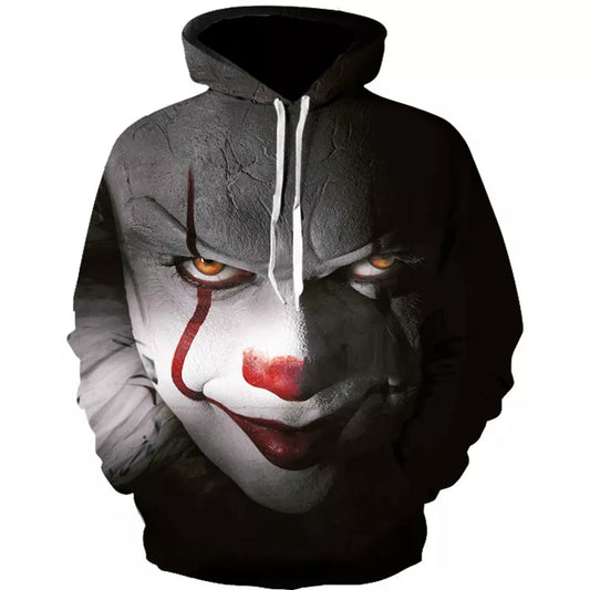 Clown Hoodies Men Fashion Streetwear Loose Fit Clothes Casual Men 3D Sweatshirt Harajuku Hoody Hip Hop Sudaderas Para Hombre [MEN]