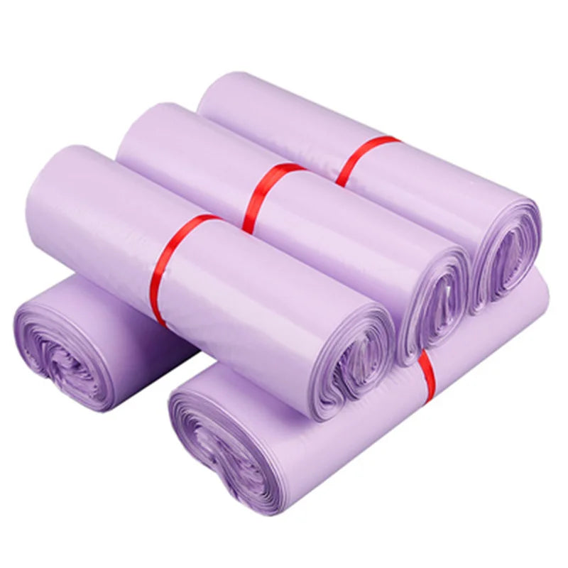 50Pcs Purple Courier Mailer Bags Packaging Poly Package Plastic Self-Adhesive Mailing Express Bag Envelope Postal Pouch Mailing [OFF]