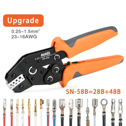 IWISS SN-58B=SN-28B+SN-48B Crimping Pliers for DuPont 2.54 2.8 3.96 4.8 6.3 Tube/Insulation Terminals Electrical Clamp Tools [TOL]