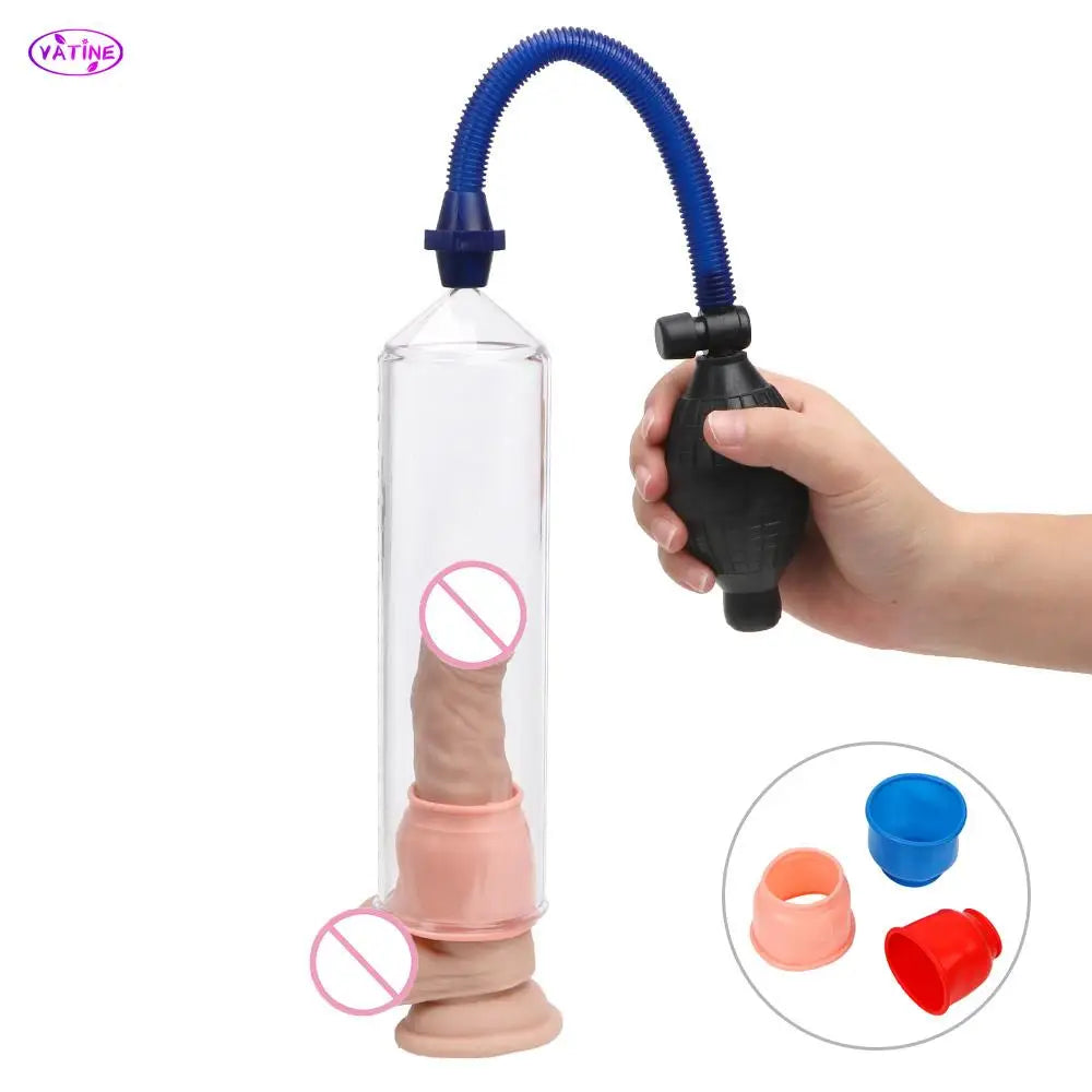 24cm Automatic Penis Pump For Men Cock Enlargement Medical Exerciser Glans Sucker Male Masturbator Erotic Product Sex Toys Adult [ADL]