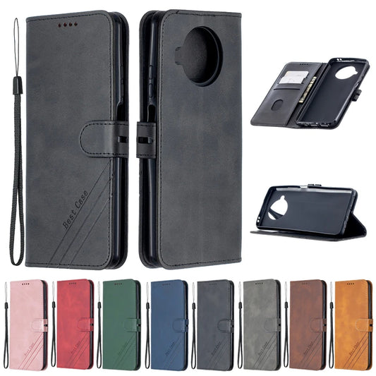 on For Xiaomi Mi 10T Lite Case Leather Flip Case For Xiaomi Xiaomi Mi10T Lite 5G Mi 10 T 10t Pro Phone Cases Wallet Cover Etui [MOB]