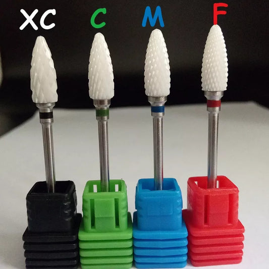 Ceramic Nozzle Nail Art Drill Bit Mill Cutter For Nail Electric Drill Manicure Machine Device Accessory Remove Acrylic polish [BEU]