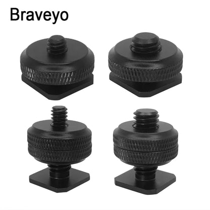 Camera Hot Shoe Mounting Screws 1/4 to 3/8 Inch Conversion Screw For Photography Accessories DSLR Camera Hot Shoe Head Mount [PHO]