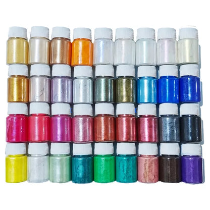 36 Colors Cosmetic Grade Pearlescent Natural Mica Mineral Powder Epoxy Resin Dye Pearl Pigment DIY Jewelry Crafts Making Accesso [CSM]