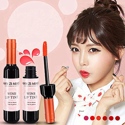 New Arrival Wine Red Korean Style Lip Tint Baby Pink Lip For Women Makeup Liquid Lipstick Lip gloss red lips Cosmetic Hot [CSM]