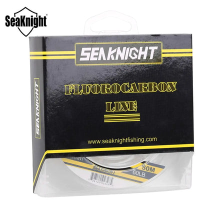 SeaKnight 50M 100M 100% Japan Material 3-100LB Fluorocarbon Fishing Lines Carbon Fiber Leader Fly Line Fast Sinking Carp Fishing [SPT]