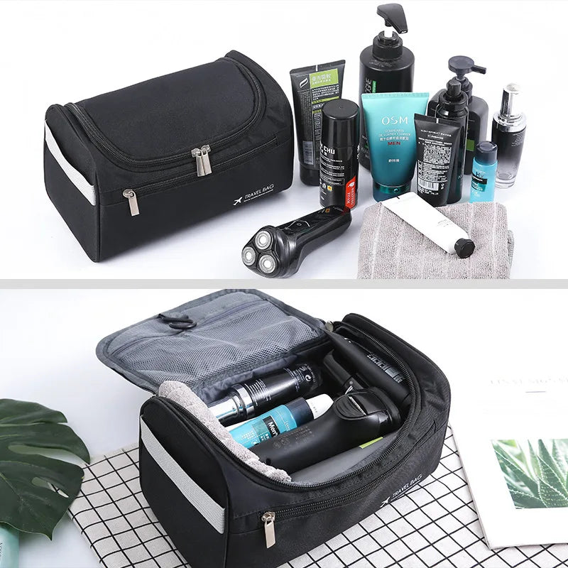 FUDEAM Polyester Men Business Portable Storage Bag Toiletries Organizer Women Travel Cosmetic Bag Hanging Waterproof Wash Pouch [CSM]