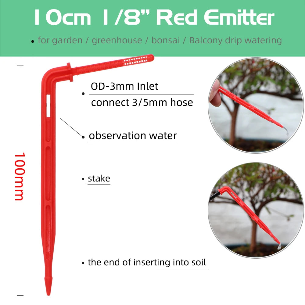 Greenhouse drip irrigation 4-way drip arrow 2-way transmitter irrigation system Potted plants with greenhouse suite 10set 20set [GAR]