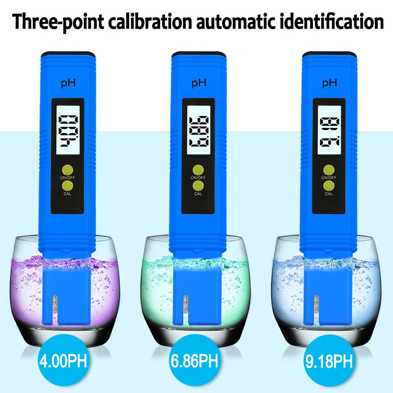 PH meter 0.01 PH High precision water quality tester with measuring range PH Test pen suitable for swimming pool aquarium [MTR]