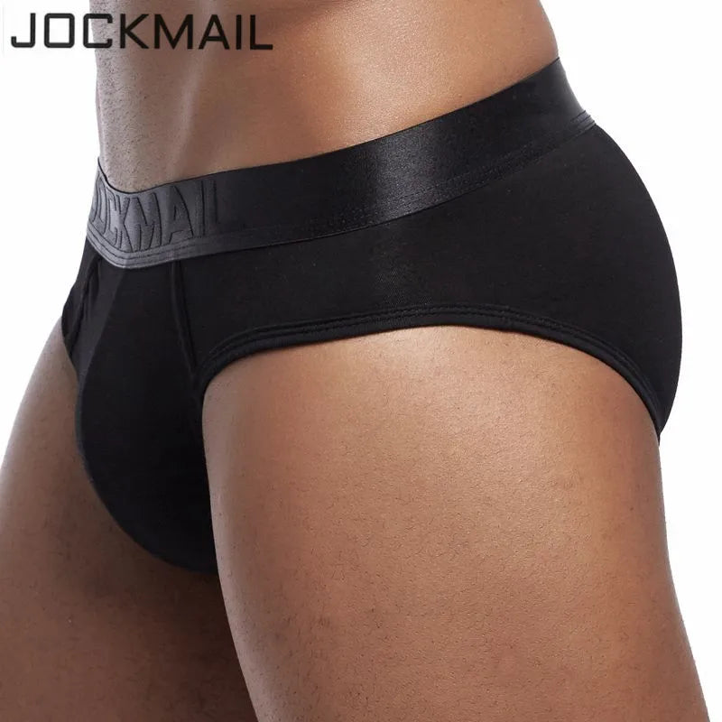 JOCKMAIL Men Briefs Underwear Men's Sexy Breathable Underpants Modal Comfortable Mens Underwear Shorts Cueca Gay Male Panties [GRM] [UND]