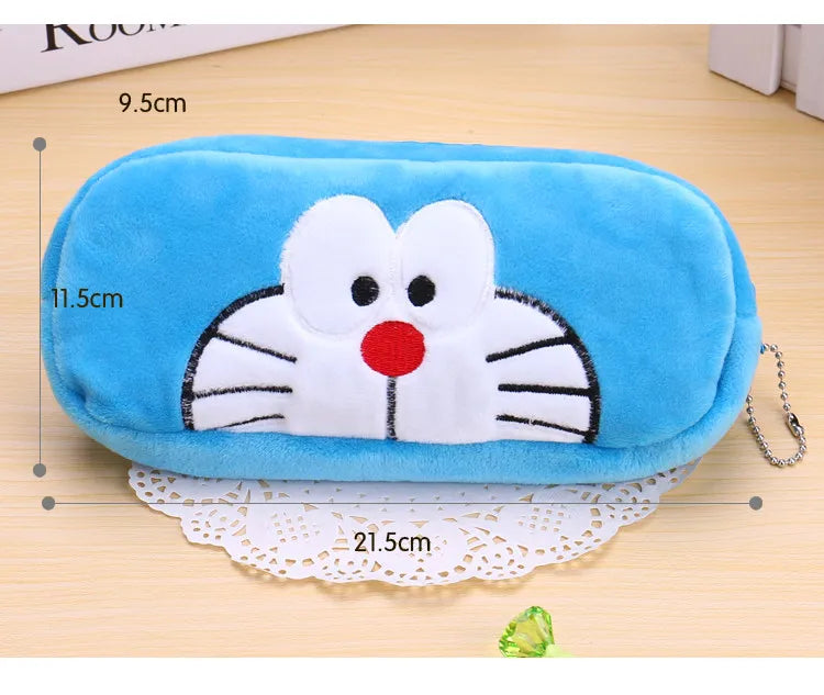 Plush Animal Pencil case Cartoon panda bear fruit pen bag box for kids gift Cosmetic Stationery pouch school supplies Zakka [CSM]