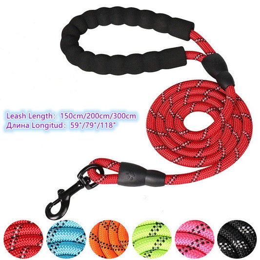 150/200/300cm Strong Dog Leash Pet Leashes Reflective Leash For Big Small Medium Large Dog Leash Drag Pull Tow Golden Retriever [PET]