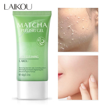 LAIKOU Matcha Exfoliating Peeling Gel Facial Scrub Moisturizing Whitening Nourishing Repair Scrubs Face Cream Beauty Skin Care [SKC]