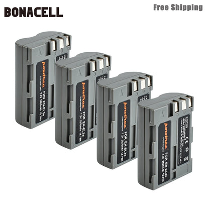 Bonacell 2600mAh EN-EL3e EN EL3e EL3a ENEL3e Digital Camera Battery for Nikon D300S D300 D100 D200 D700 D70S D80 D90 D50 L50 [BAT]