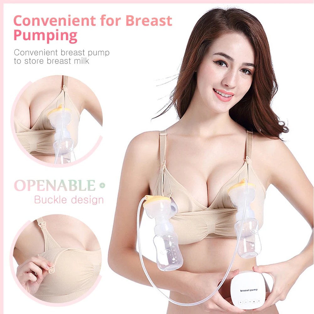 Nursing Bra Breast Pump Special Maternity Bra Hand Free Pregnancy Clothes Breastfeeding Accessories Pumping Bra Can Wear All Day [GRM] [UND]