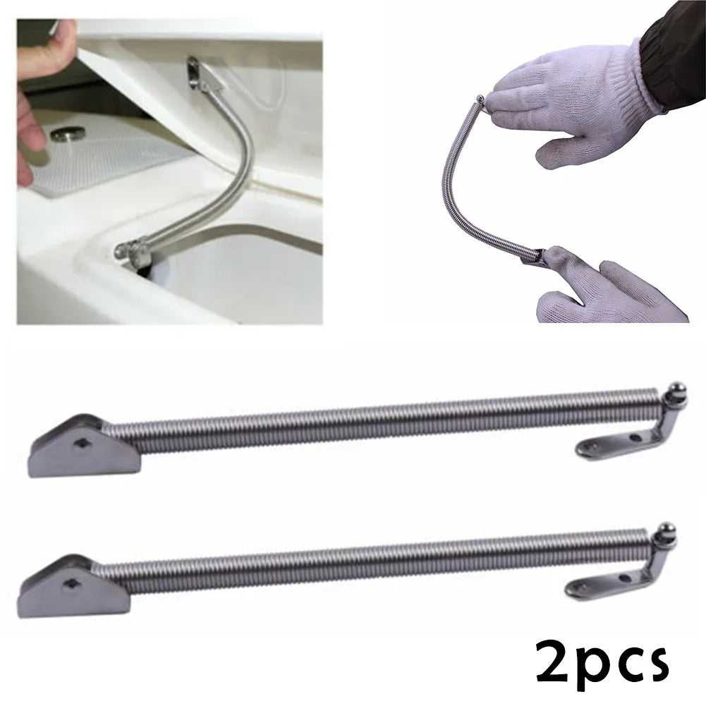 2pcs Marine Stainless Steel Boat Hatch Support Spring Adjuster 8-1/4\" Cabin Door Support Cabin Hardware Boat Accessories [MRN]