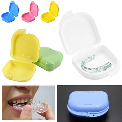 New Dental Appliance Supplies Tray Health Care Braces Case Mouth Guard Container Denture Storage Box Oral Hygiene [DEN]