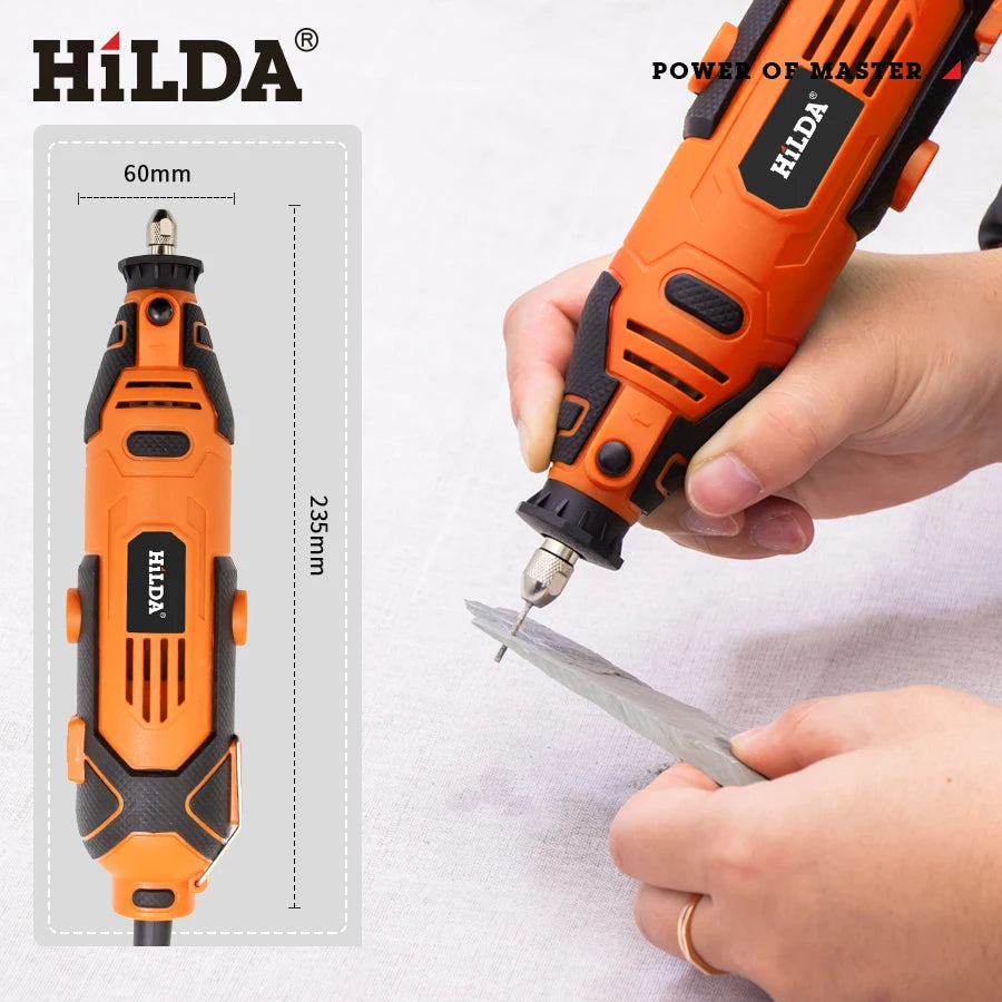 HILDA Electric Drill Grinder Engraving Pen Mini Drill Electric Rotary Tool Grinding Machine Accessories Power Tool [PTO]