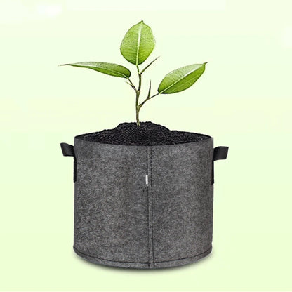 Planting bag black/grey potato fabric vegetable seedling  growing pot garden tools 1-15 gallon eco-friendly grow bag [GAR]