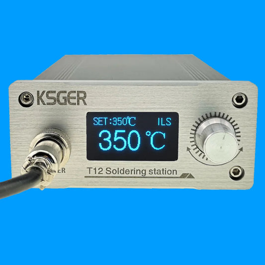 KSGER T12 Soldering Iron Station STM32 V3.1S OLED DIY Aluminum Alloy FX9501 Handle Electric Tools Holder Auto-sleep Quick Heat [TOL]