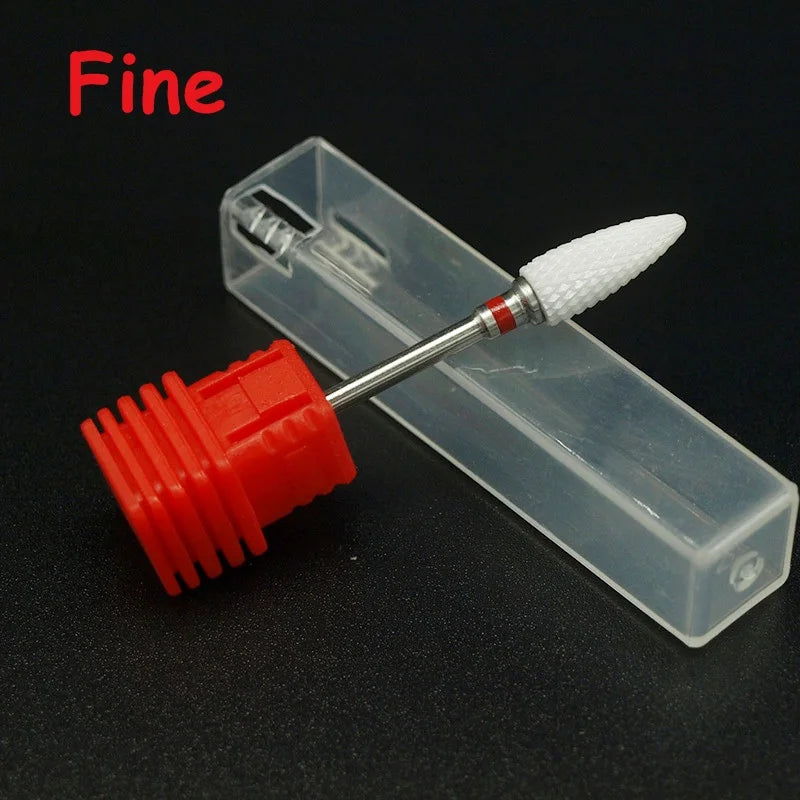 Ceramic Nozzle Nail Art Drill Bit Mill Cutter For Nail Electric Drill Manicure Machine Device Accessory Remove Acrylic polish [BEU]