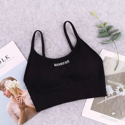 New Sports Bra For Women Gym Sexy Crop Top Bra Women Cotton Underwear Soft Comfort Tube Tops Female Brassiere Tops For Girls [BRA]