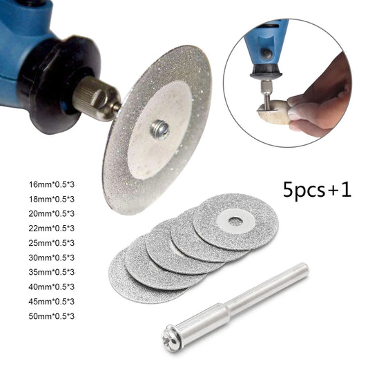 Hot Dremel Tool Mini Cutting Disc for Rotory Accessories Diamond Grinding Wheel Rotary Circular Saw Blade Abrasive Diamond Disc [TPT]