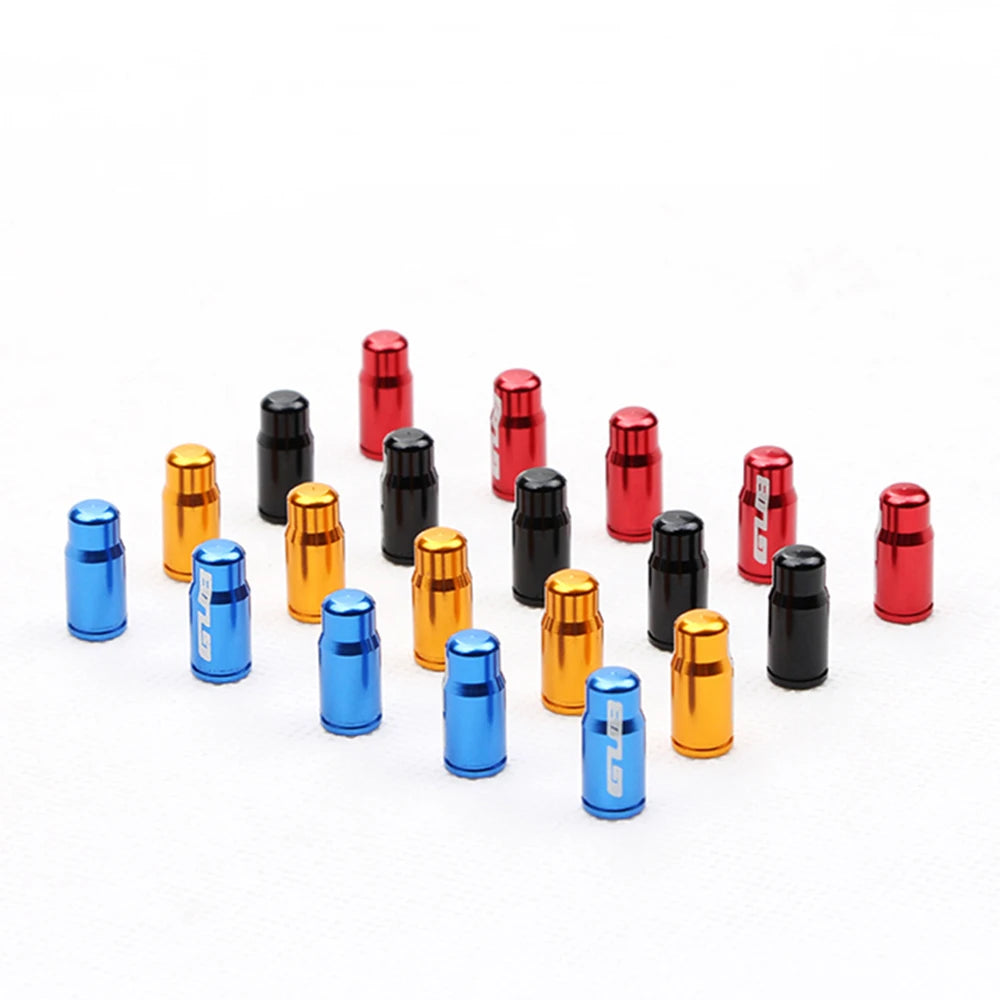 2pcs GUB Aluminum CNC Bicycle Tire Valve Cap MTB Road Bike Tube Tyre Gas Nozzle Cover for AV FV Schrader Presta Valve Dustproof [CYC]