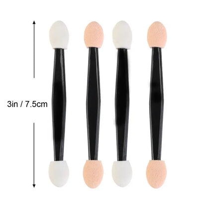 LTWEGO 50/5PCS Disposable Eyeshadow Brush Dual Sided Sponge Nylon Kit  Makeup Eye Shadow Brushes For Cosmetic Applicator Make up [CSM]